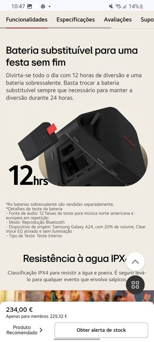 Vendo Coluna Alta Potência LG  Nova