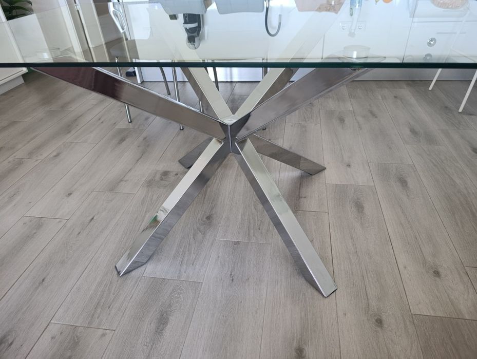 Mesa de vidro temperado