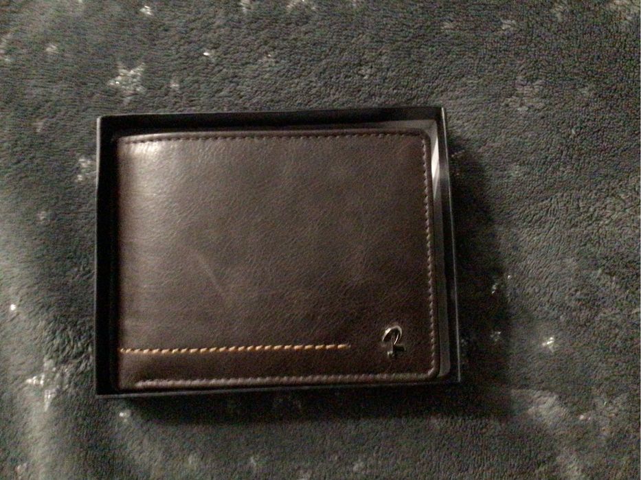 Portfel męski skórzany nowy