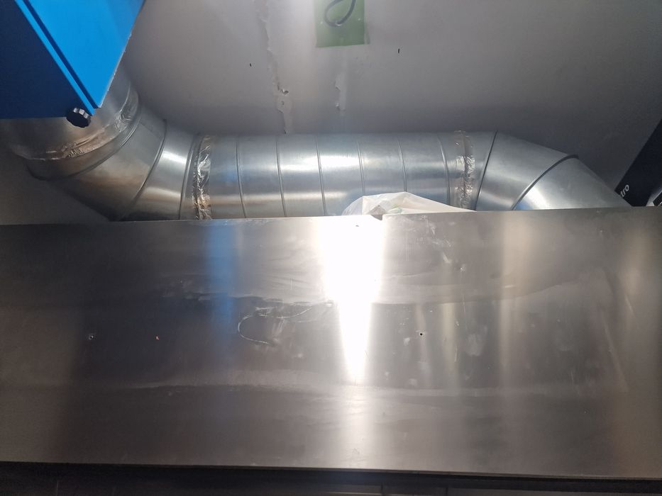 sistema de exaustão de fumaça industrial praticamente novo