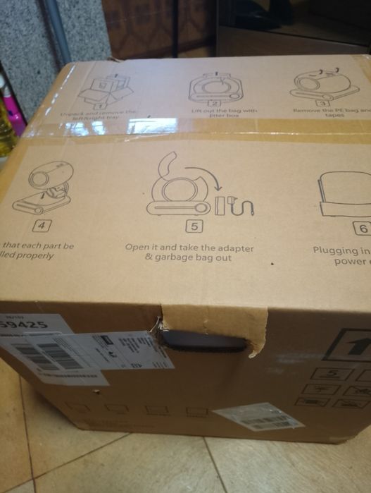 Caixa de areia automática, ecrã tátil, APP, para gatos até 8kg