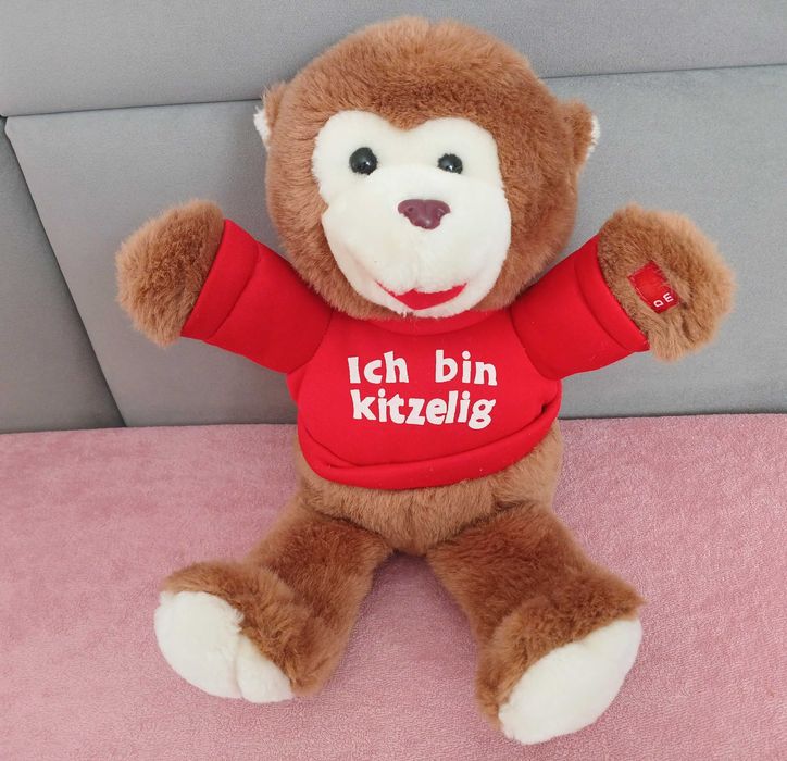 Pluszowa małpka 36 cm  interaktywna stan+ bdb