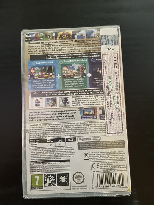 Super Mario 3D All Stars Lacrado Nintendo Switch