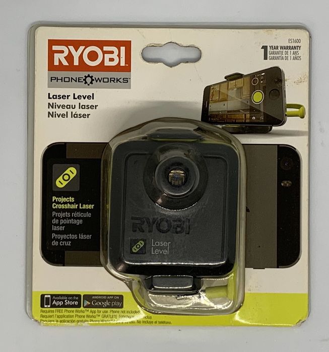 Влагомер лазерный уровень Ryobi США- Работает с iOS,iPhone,Android
