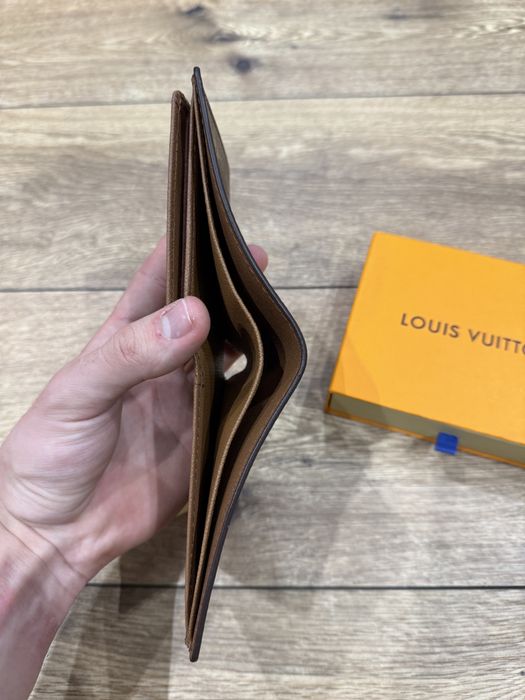 Porfel Louis Vuitton skórzany brązowy