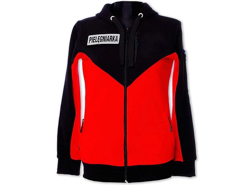 Bluza ratownicza FLUO damska rozpinana z kapturem North-Wind funkcyjna