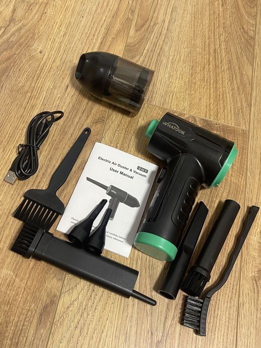 Nowa Dmuchawa Sprężone Powietrze & Odkurzacz 2w1 USB | WHATDOOK