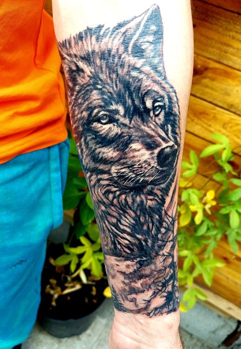 Скидка 30%. Тату. Перекрытие партака,  корекция старых работ.