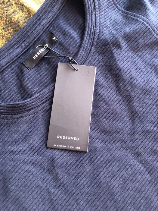 Asymetryczna Tunika Reserved | M | Granatowa | Nowa z Metką
