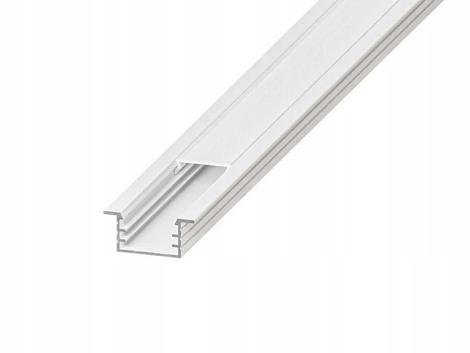 Profil aluminiowy do taśm LED anodowany wpuszczany frez mleczny klosz