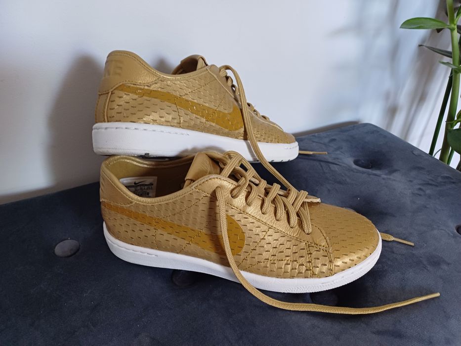 Buty Nike Classic Ultra premium metalic Gold Flat rozmiar 38 sneakersy