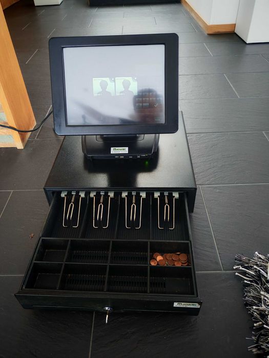 Caixa Registadora com Sistema POS completo com ecrã tátil e impressora Epson
