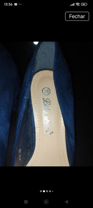 Sapatos azuis marinho 36