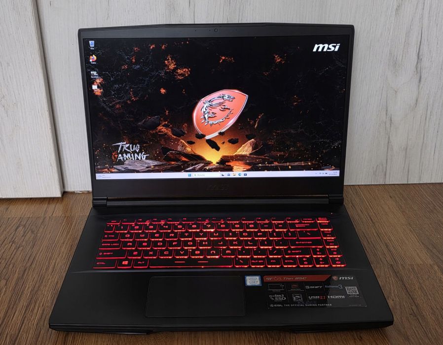 MSI GF63 Thin 8SC i7 8gen GTX 1650 - 4Gb / 8GB RAM