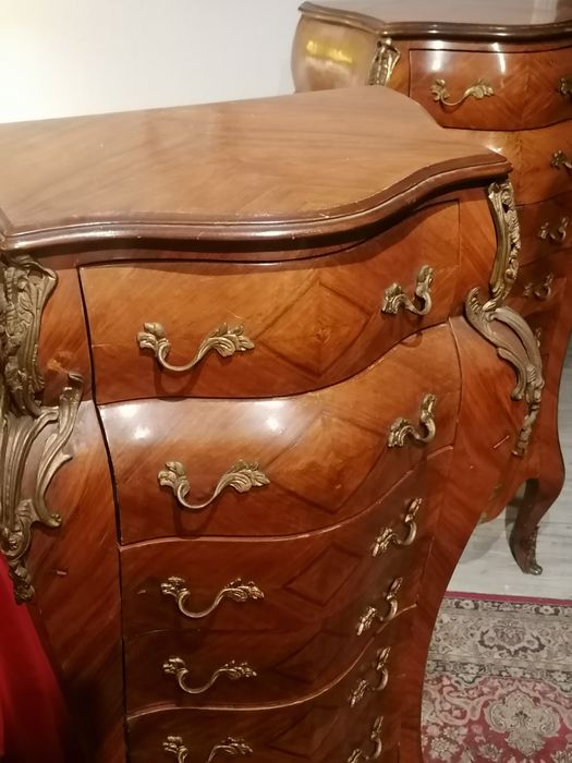 Par Camiseiros Chiffonnier Semainier Cómoda Gaveteiro Contador Luís XV