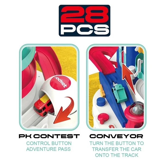 АКЦІЯ! Паркінг 0061 Космічна станція, підйомник, звуки, світло, машина