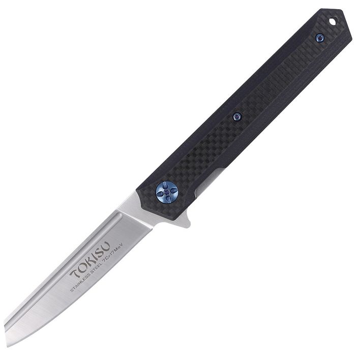 Nóż składany Tokisu Black G10/Carbon Fiber, Satin 7Cr17MoV (18450)