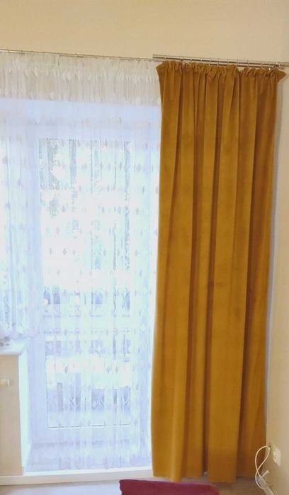 Zasłony 2 sztuki 140x250 cm taśma okienek welur welurowe 2 sztuki