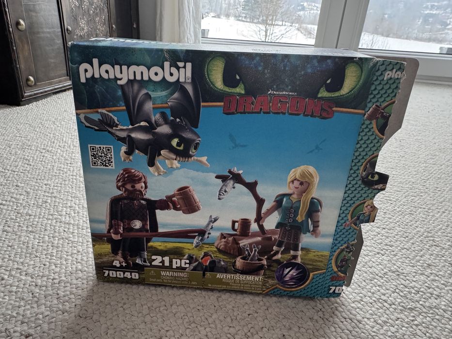 Playmobil Dragons Hicks and Astrid z Baby Dragon 70040