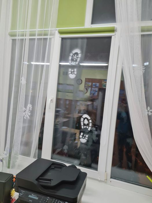 Трафарет, сліди Миколая, Санта Клауса, Діда Мороза, след, під ялинку