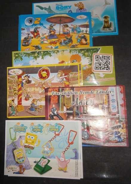 Karteczki od figurek z kinder niespodzianek cz.III