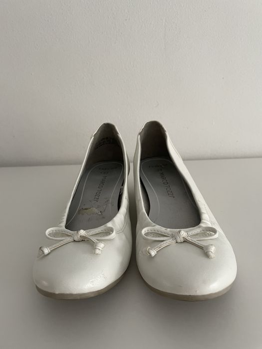 Marco tozzi baleriny platforma espadryle 37 białe