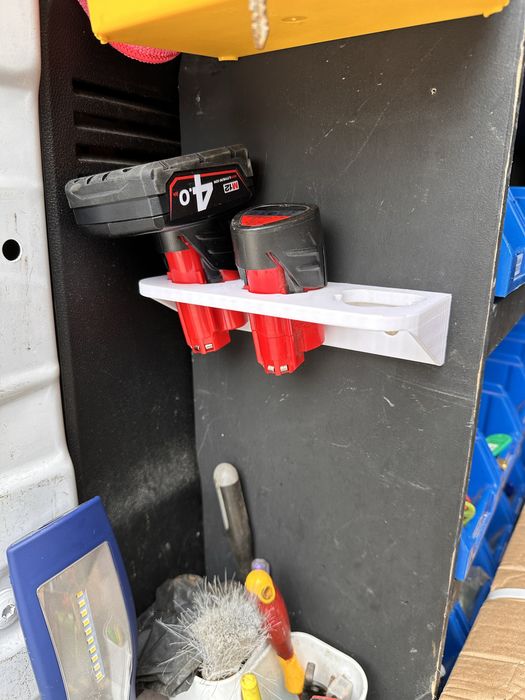 Suporte 3 Baterias Milwaukee M12