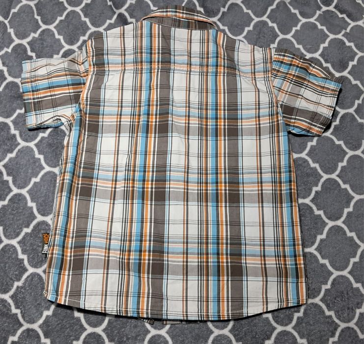 Elegancki zestaw 2x koszula szara kratka grafit  r ok 128