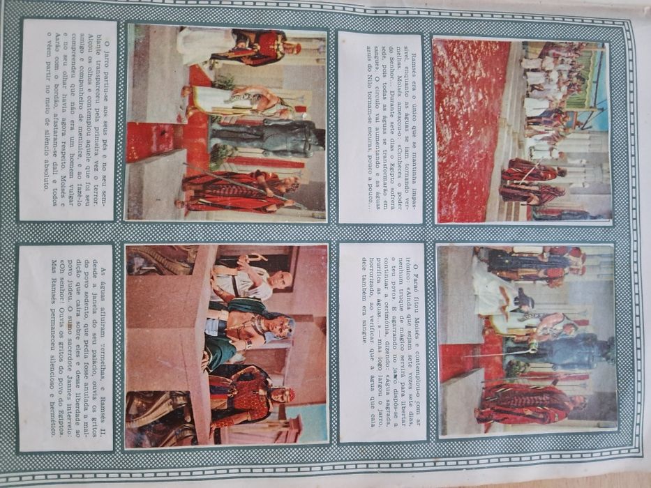 Caderneta cromos Os Dez Mandamentos