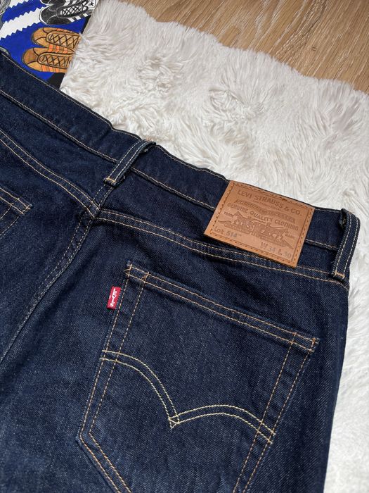 Темно-сині індіго нові широкі джинси Levis 514 Premium