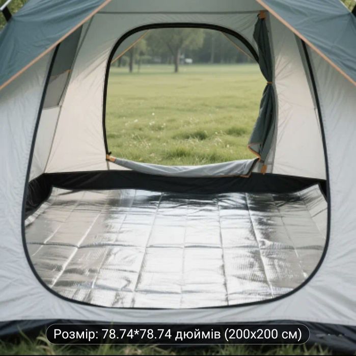 Кемпінговий килимок (мат) фольгований — термоізоляція та комфорт