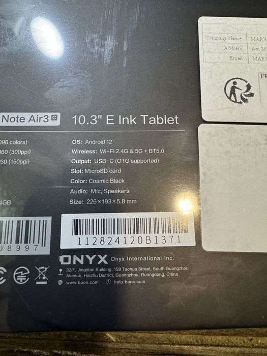 BOOX Note Air3c оригінал