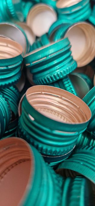 100x zakrętka aluminiowa nakrętka fi 28/18 mm do butelek