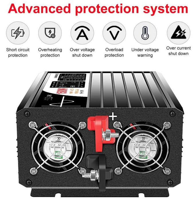 Инвертор Swipower 12 В, чистая синусоида, 230 В, 1500 Вт