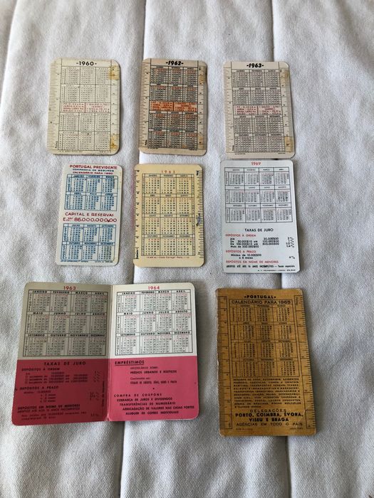 Calendários antigos