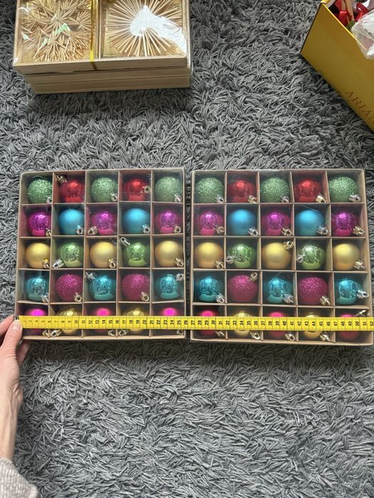 Zestaw ozdób choinkowych