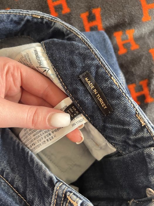 Джинси темно-сині mom бренду Massimo dutti 36 розмір