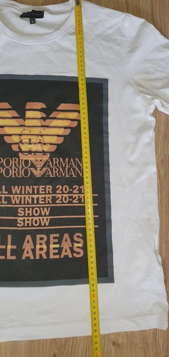 Koszulka T-SHIRT Armani rozmiar S/M biała