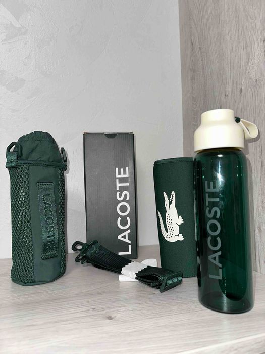 Спортивна скляна бутилка Lacoste
