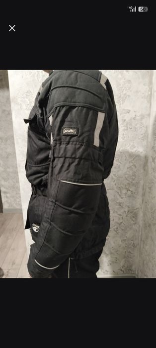 Мотокостюм DRIVE Polo текстиль чёрный демисезон — куртка L,