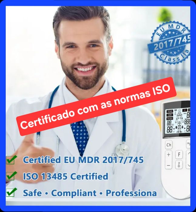 Estimulador Muscular Recarregável,  5 em 1. Novo