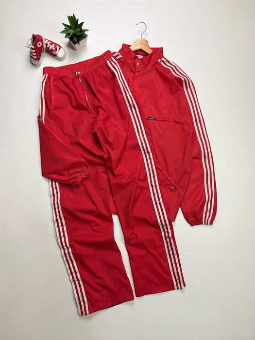 Костюм дождевик куртка штаны Vintage 70s Adidas Tracksuit размер M, L