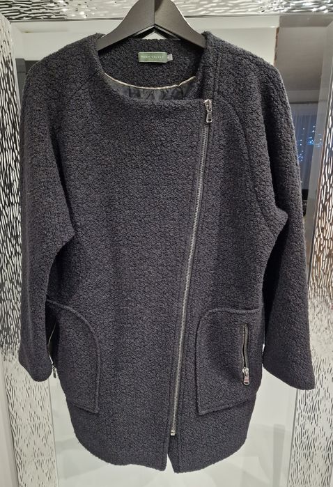 Płaszcz oversize bucle Mint Velvet 38 40 wełna luxury