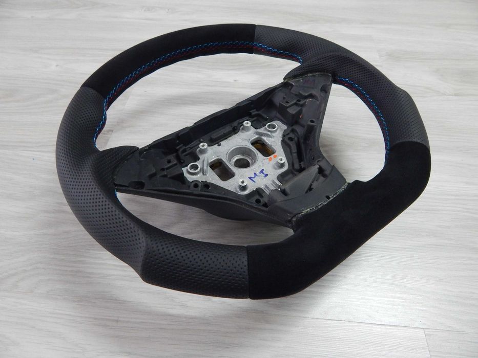 BMW E60 E61 E63 - kierownica Sport M-Pakiet Alcantara palona przycisk