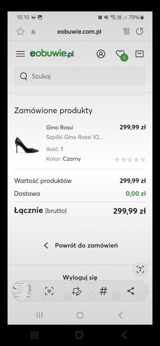 Szpilki Gino Rossi lakierowana skóra naturalna