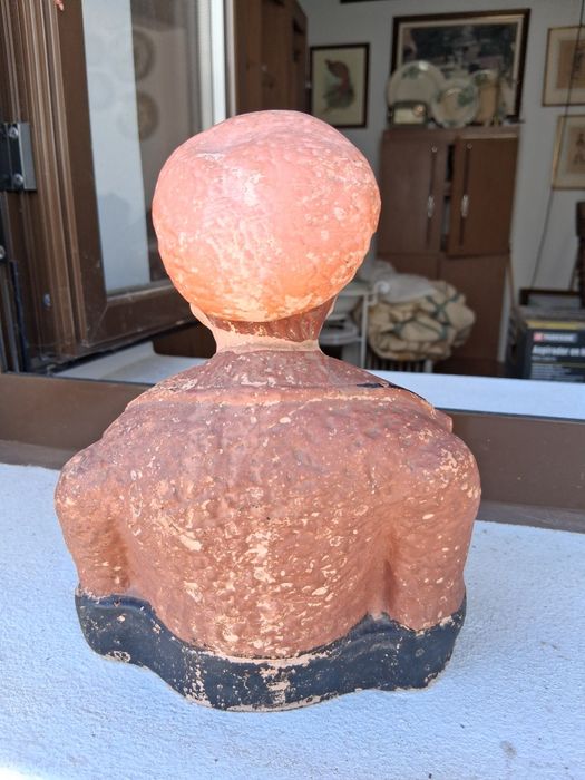Busto Jogador de Cartas em terracota. Coimbra