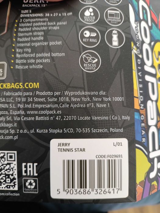 Plecak Coolpack Kerry Tennis Star
