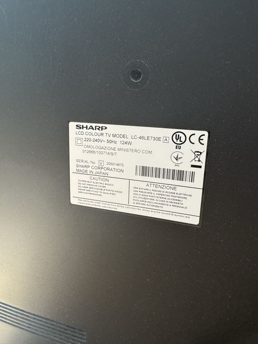 Telewizor Sharp AQUOS 46" LED Full HD | Made in Japan