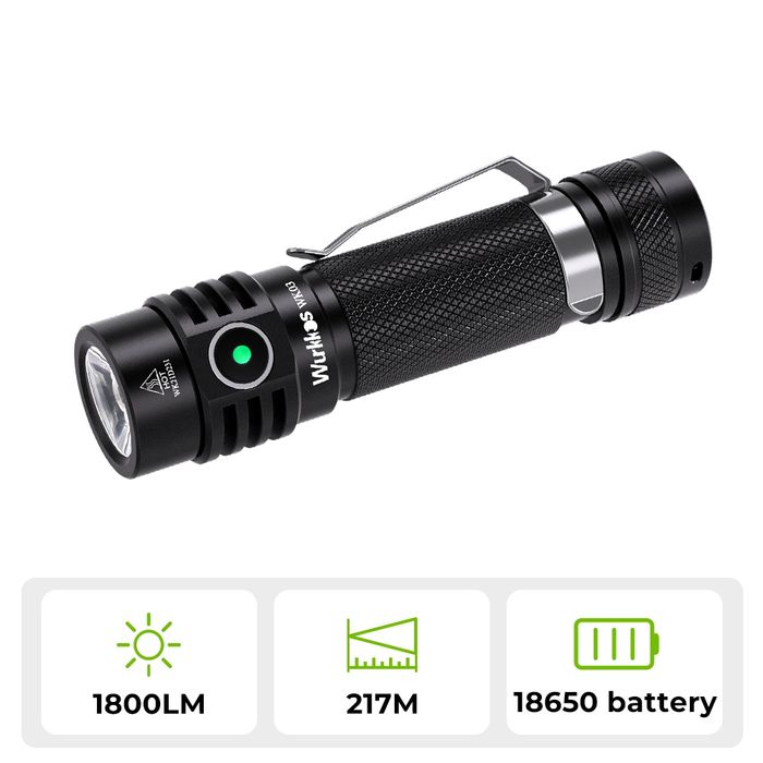 Wurkkos WK03 Sofirn SC18 1800lm SST40 USB C 18650 EDC ліхтар