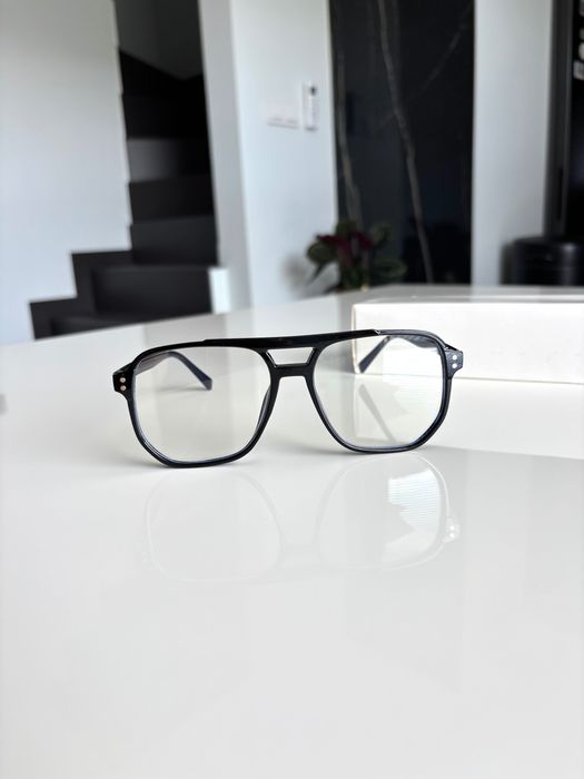 Nowe Okulary „kujonki” Czarne